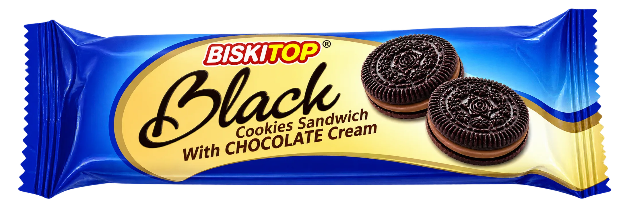 BISKITOP Black Cookies Chocolate Cream 40x50gr Biskitop Black Cookies Chocolate Cream 50gr