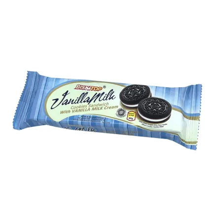 Biskitop Vanilla Milk Cookies Sandwich 60gr