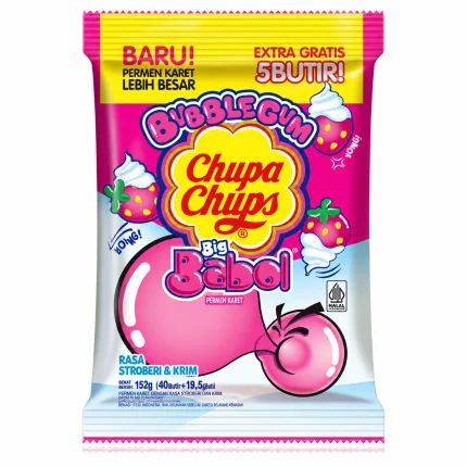 Big Babol Mono Strawberry Cream 152gr