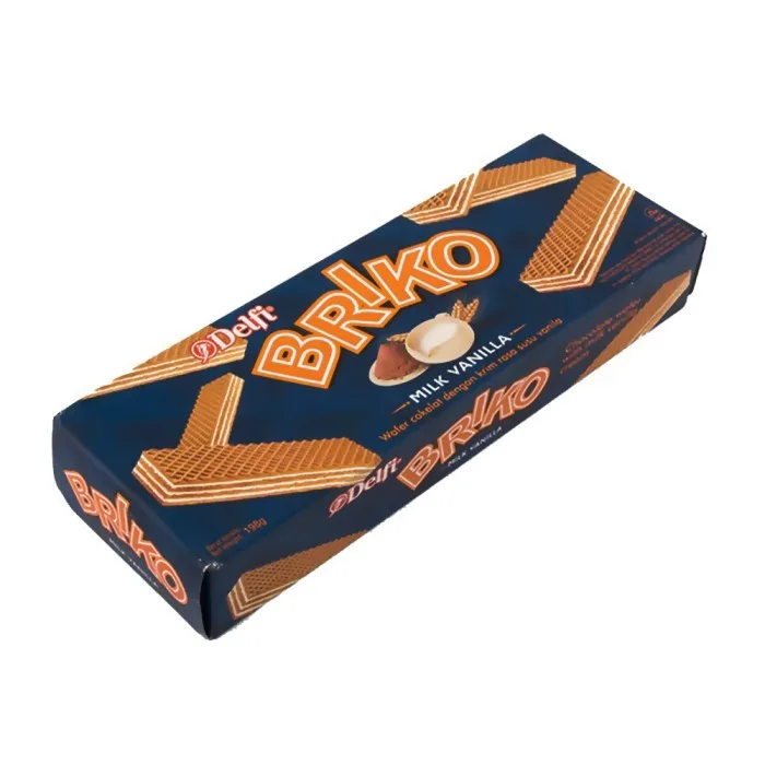 DELFI BRIKO Wafer Box 24x145gr - Milk Vanilla DELFI BRIKO Wafer Box 24x145gr Milk Vanilla