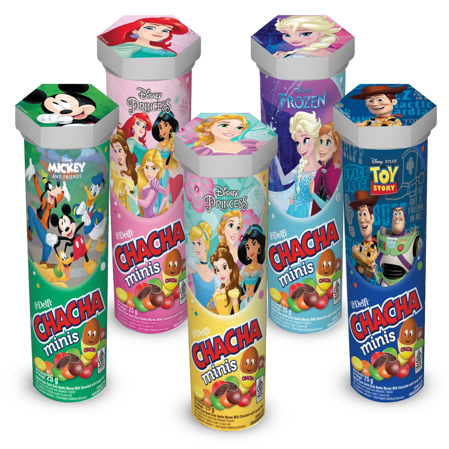 DELFI CHA-CHA Minis Disney 6x12x25gr DELFI CHA CHA Minis Disney 6x12x25gr