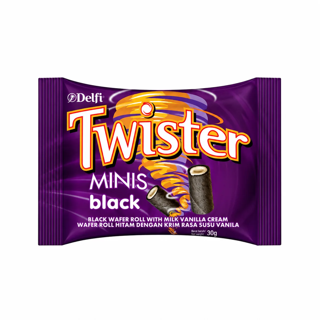 DELFI TWISTER Minis 6x10x30gr - Black Vanilla DELFI TWISTER Minis 6x10x30gr Black Vanilla