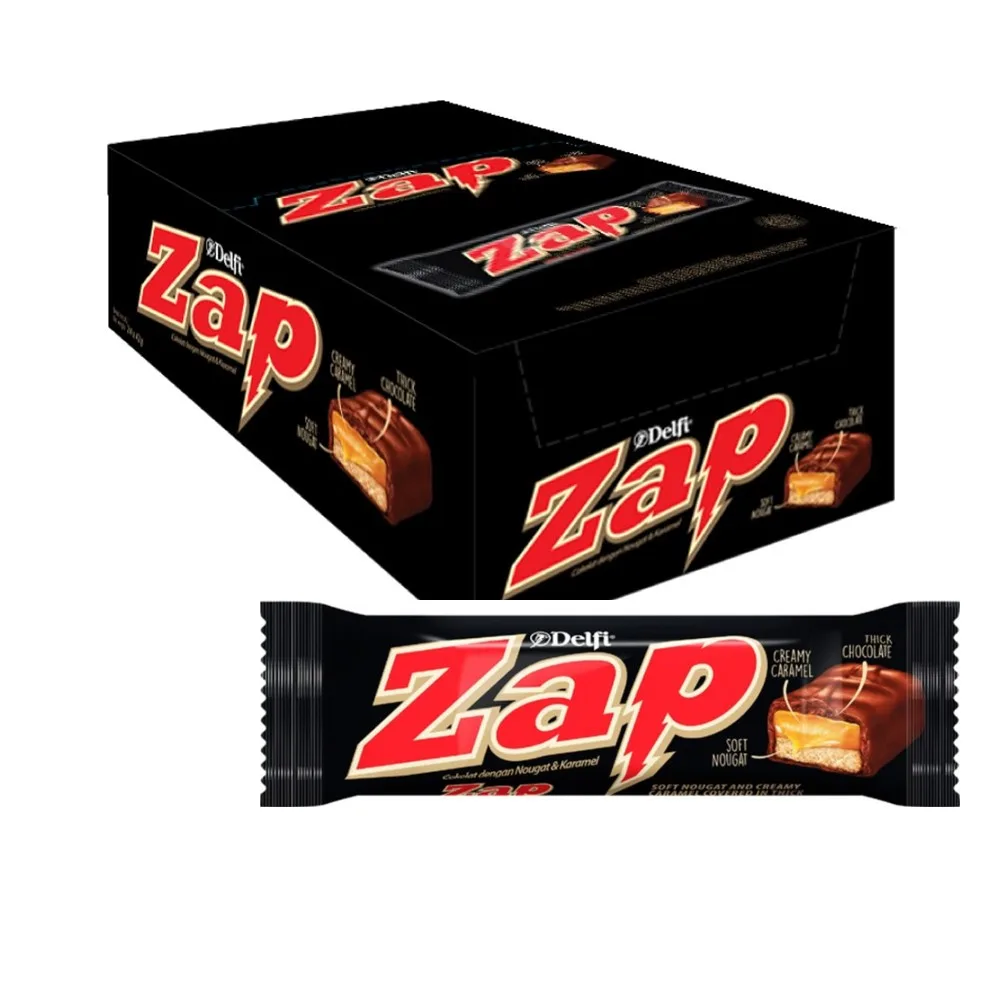 DELFI ZAP Chocolate 8x24x35gr DELFI ZAP Chocolate 8x24x35gr