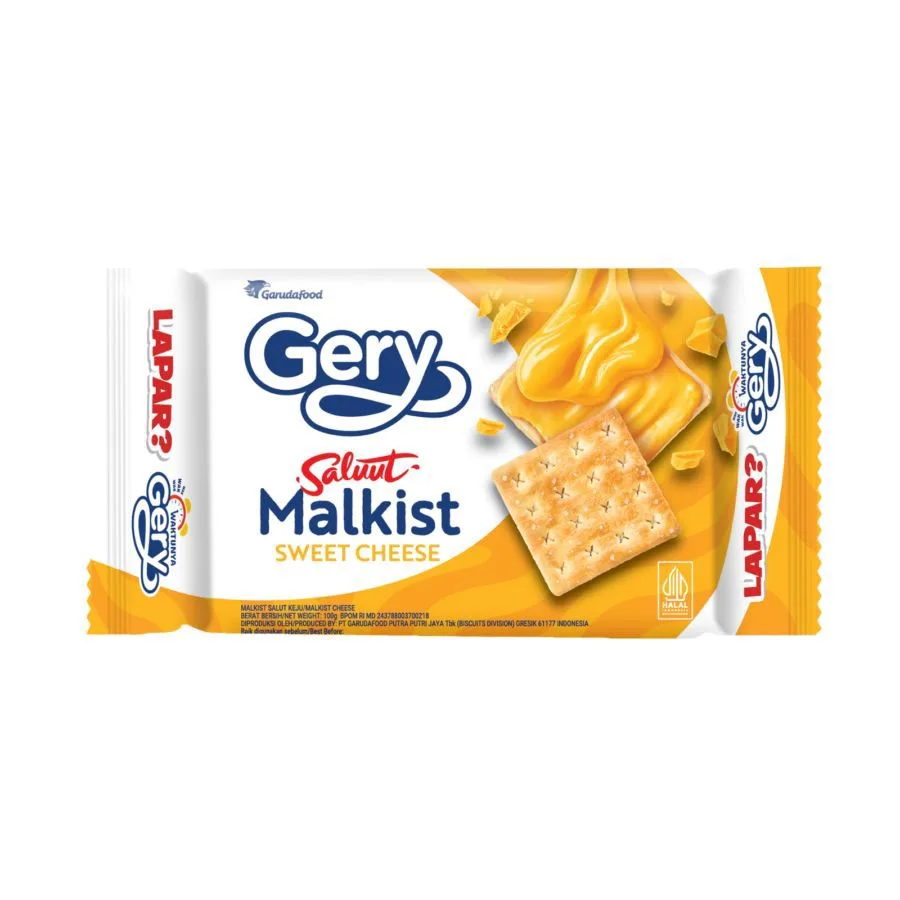 Gery Saluut Malkist Sweet Cheese 100gr Gery Saluut Malkist Sweet Cheese 100gr