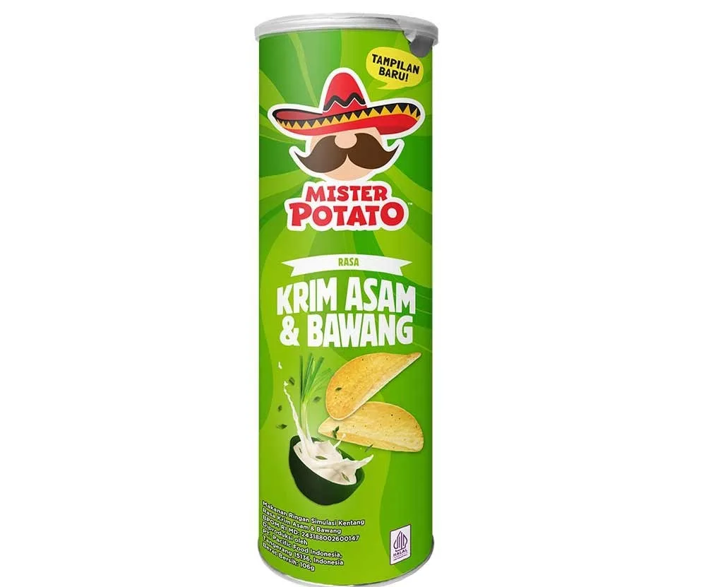 Mr Potato Chips Sour Cream Onion 106gr Mr Potato Chips Sour Cream Onion 106gr