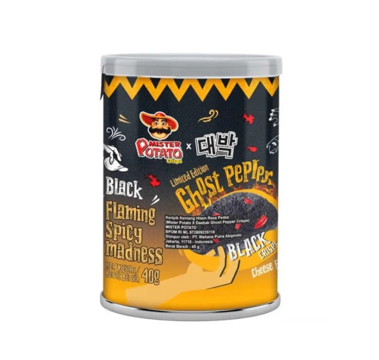 Mr Potato Ghost Pepper Chips Cheese 40gr Mr Potato Ghost Pepper Chips Cheese 40gr