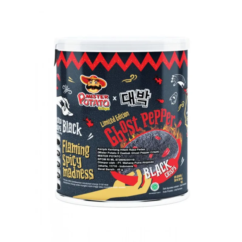 Mr Potato Ghost Pepper Chips Original 40gr