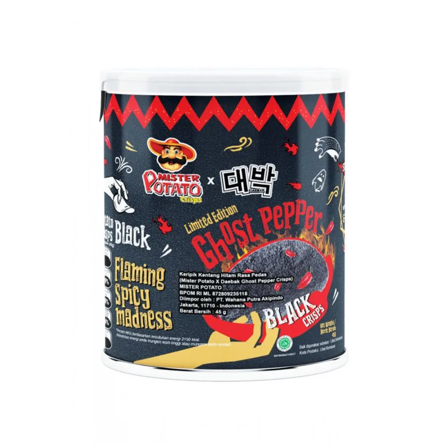 Mr Potato Ghost Pepper Chips Original 40gr Mr Potato Ghost Pepper Chips Original 40gr