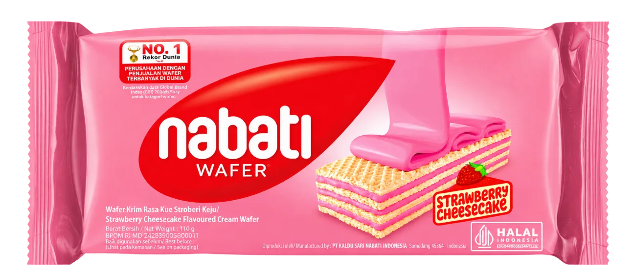 Nabati Wafer Strawberry Cheesecake 110gr