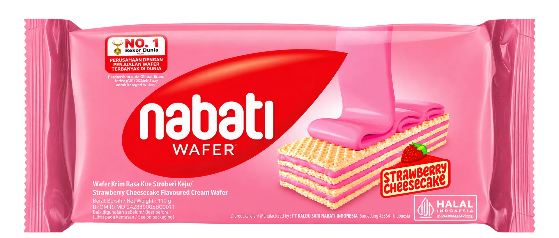 Nabati Wafer Strawberry Cheesecake 110gr Nabati Wafer Strawberry Cheesecake 110gr