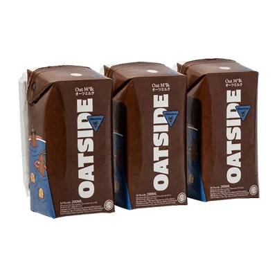 Oatside Oat Milk Chocolate Bundle 3x200ml Straws