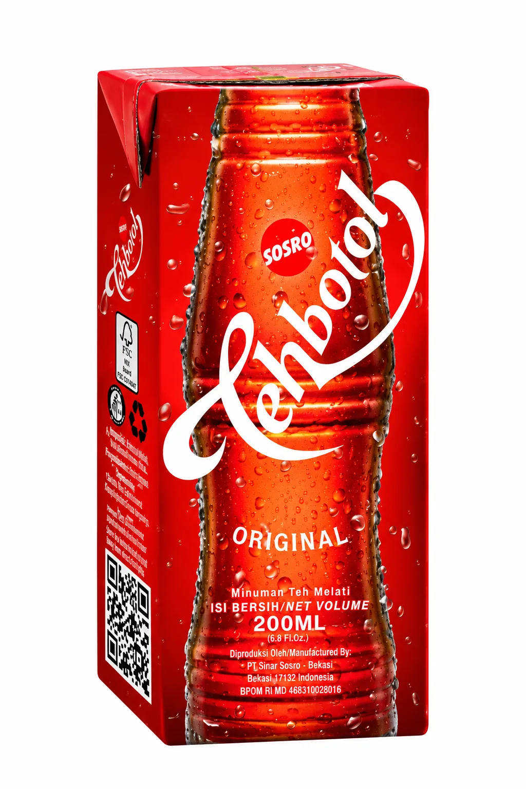Sosro Teh Botol Tetra Pack 200ml Sosro Teh Botol Tetra Pack 200ml