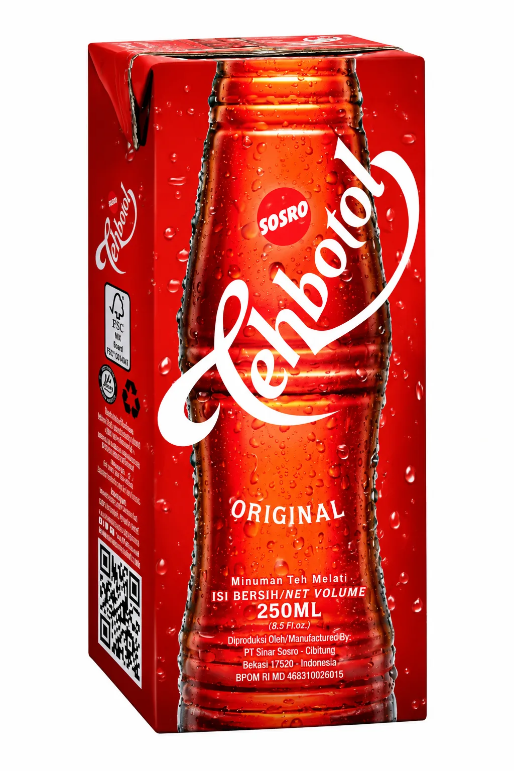 Sosro Teh Botol Tetra Pack 250ml Sosro Teh Botol Tetra Pack 250ml