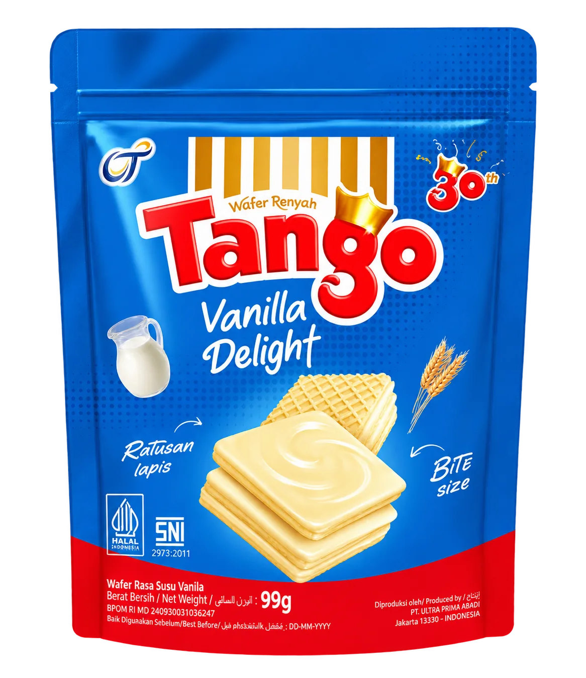Tango Wafer Pouch Vanilla 99gr Tango Wafer Pouch Vanilla 99gr