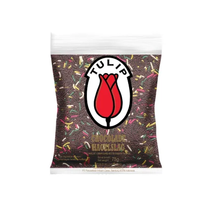 TULIP Chocolate Hagelslag Color 120x75gr