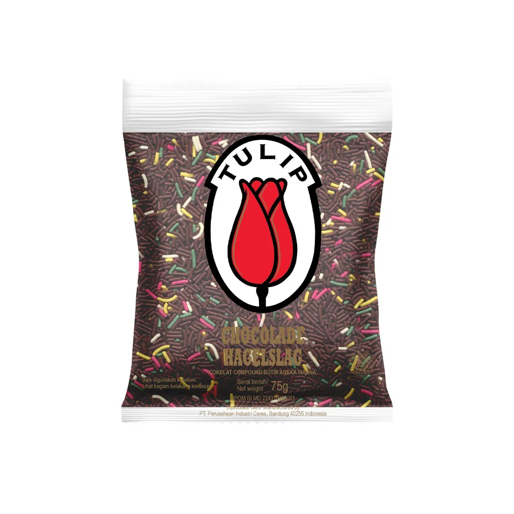 TULIP Chocolate Hagelslag Color 120x75gr TULIP Chocolate Hagelslag Color 120x75gr