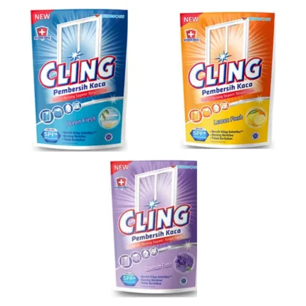 Cling Glass Cleaner Refill Pouch 425ml