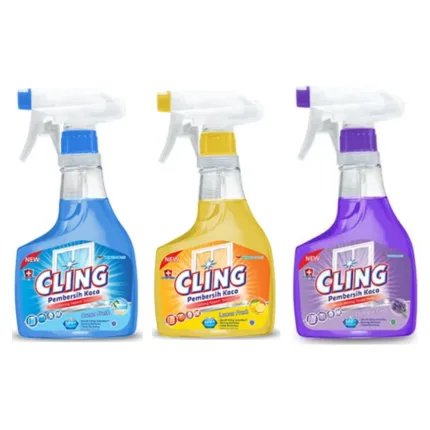 Cling Glass Cleaner Spray Bottle 440ml