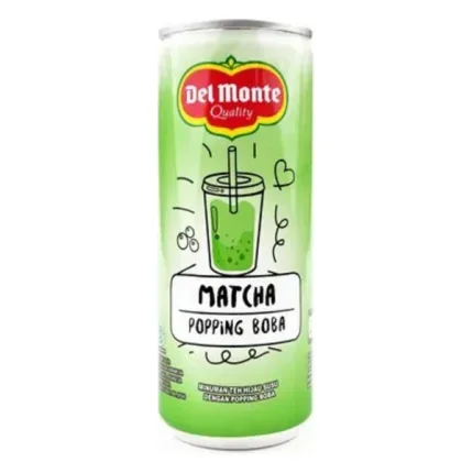 Del Monte RTD Matcha Popping Boba 240ml