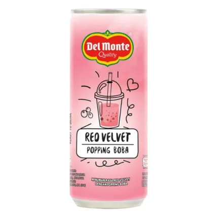 Del Monte RTD Red Velvet Popping Boba 240ml