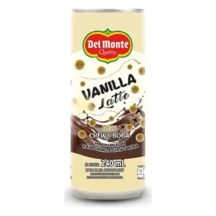 Del Monte RTD Vanilla Latte Chewy Boba 240ml