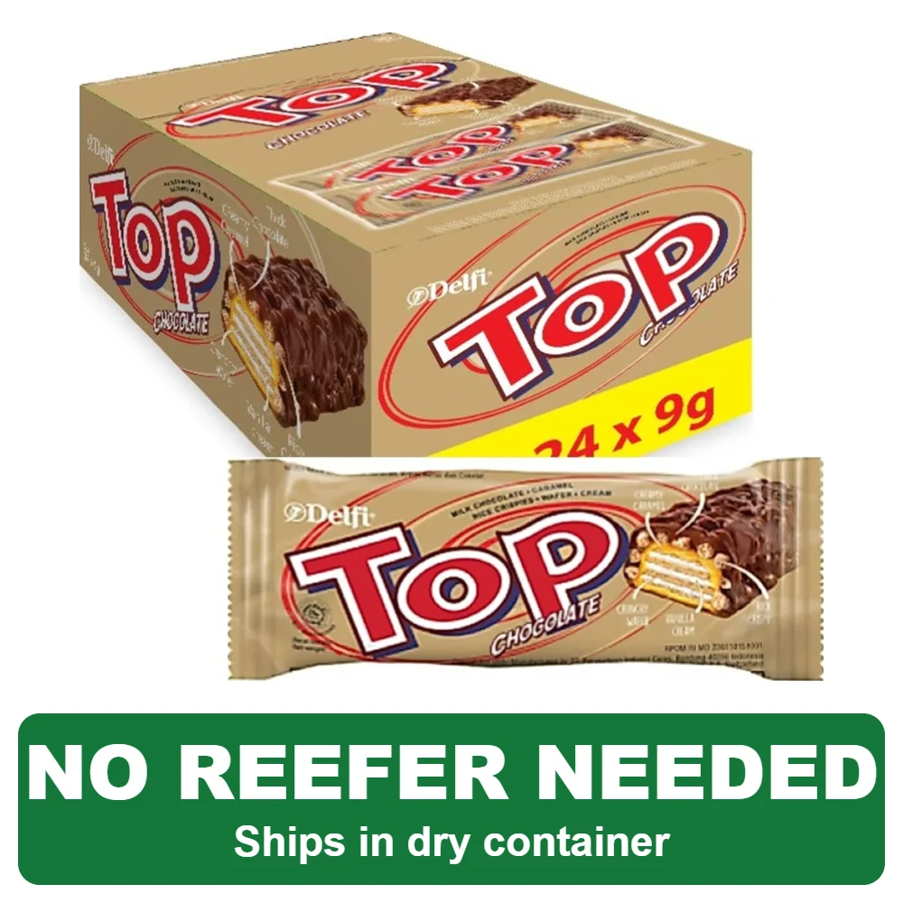 Delfi Top Chocolate 9gr Delfi Top Chocolate 9gr – no reefer needed, ships in dry container