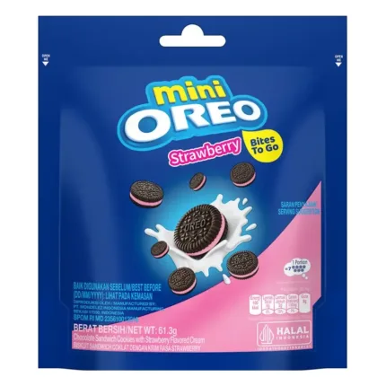Oreo Bites Pouch 61,3gr Strawberry