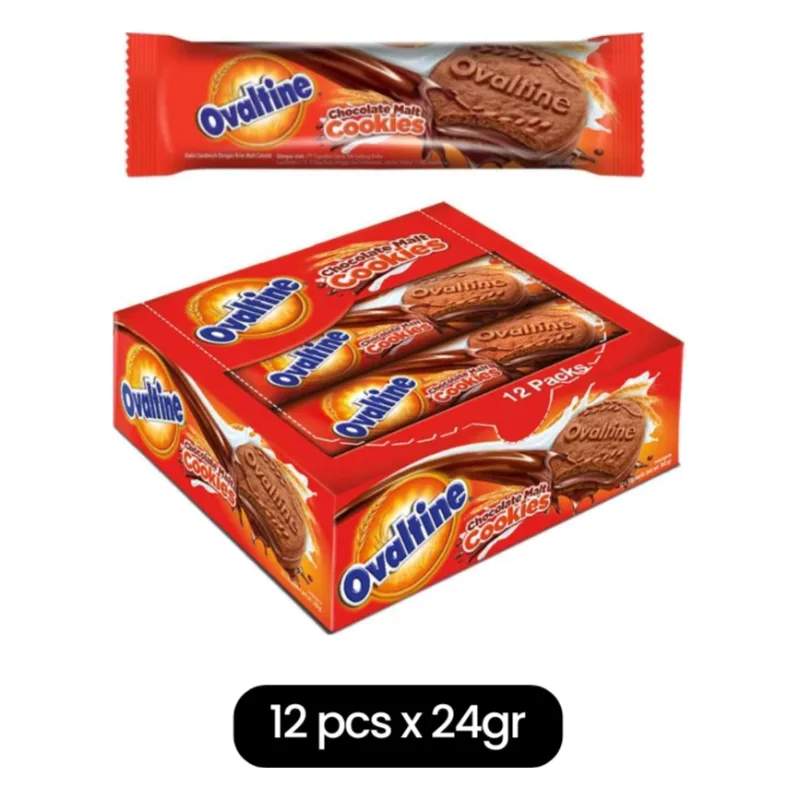 Ovaltine Chocolate Malt Cookies 12x24gr
