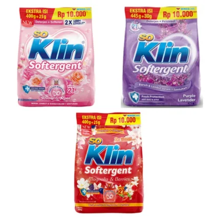 SoKlin Powder Detergent Bag 425gr